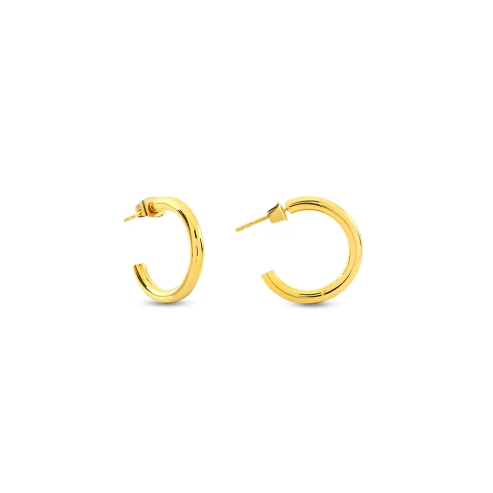 Women Folli Follie Earrings^Hoops! Small Hoop Gold Plated Earrings