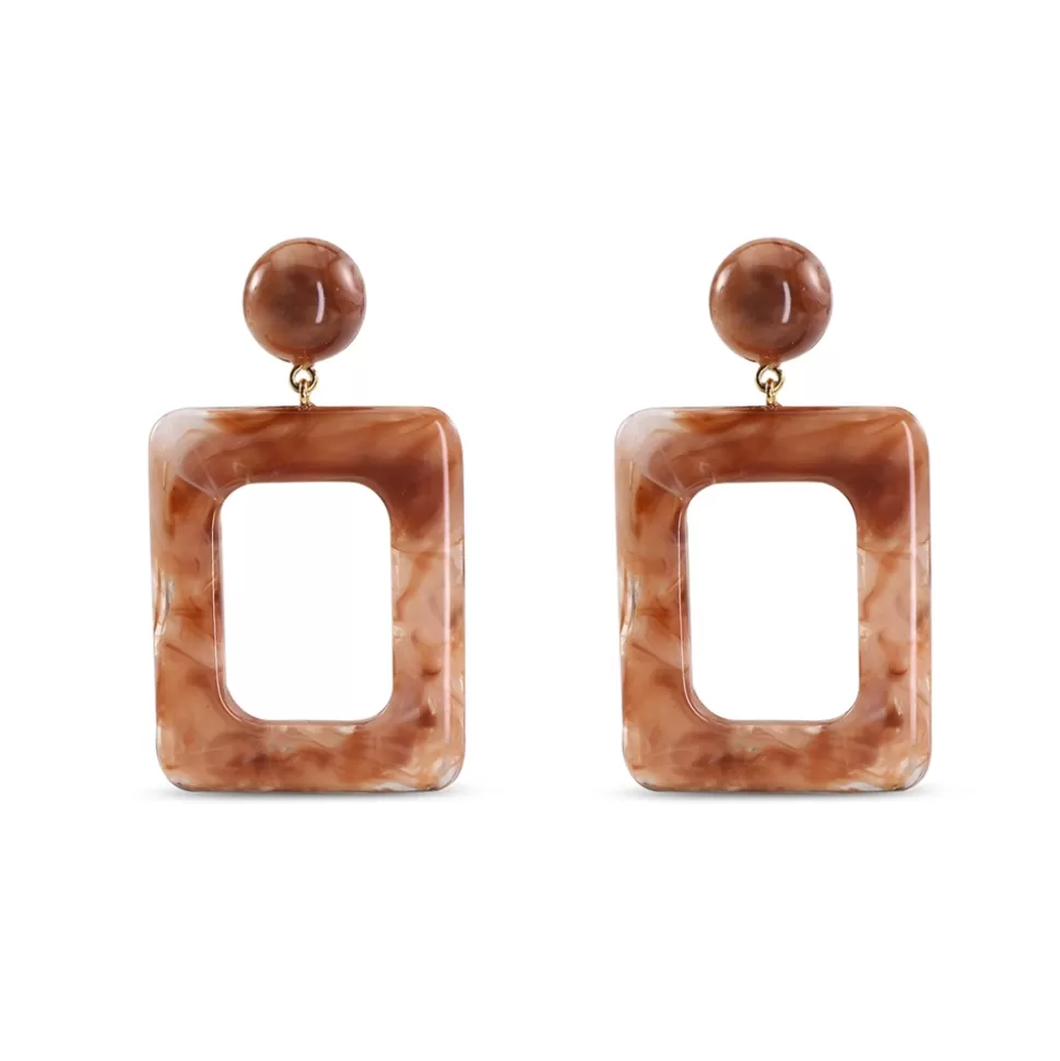 Women Folli Follie Earrings^Impress Me Large Rectangularearrings