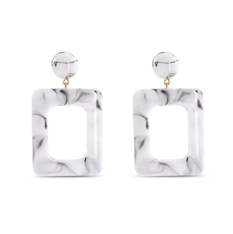 Women Folli Follie Earrings^Impress Me Large Rectangularearrings