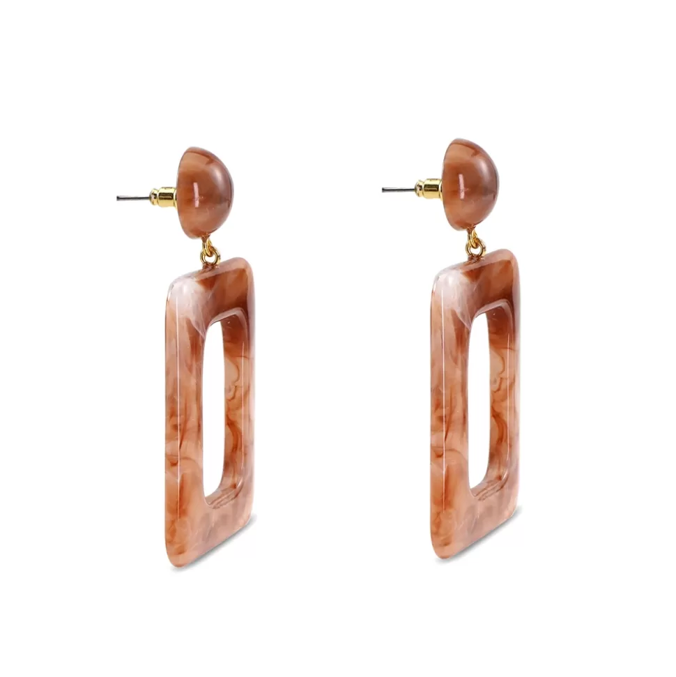 Women Folli Follie Earrings^Impress Me Large Rectangularearrings