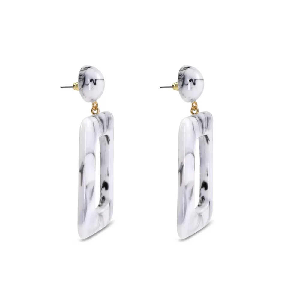 Women Folli Follie Earrings^Impress Me Large Rectangularearrings