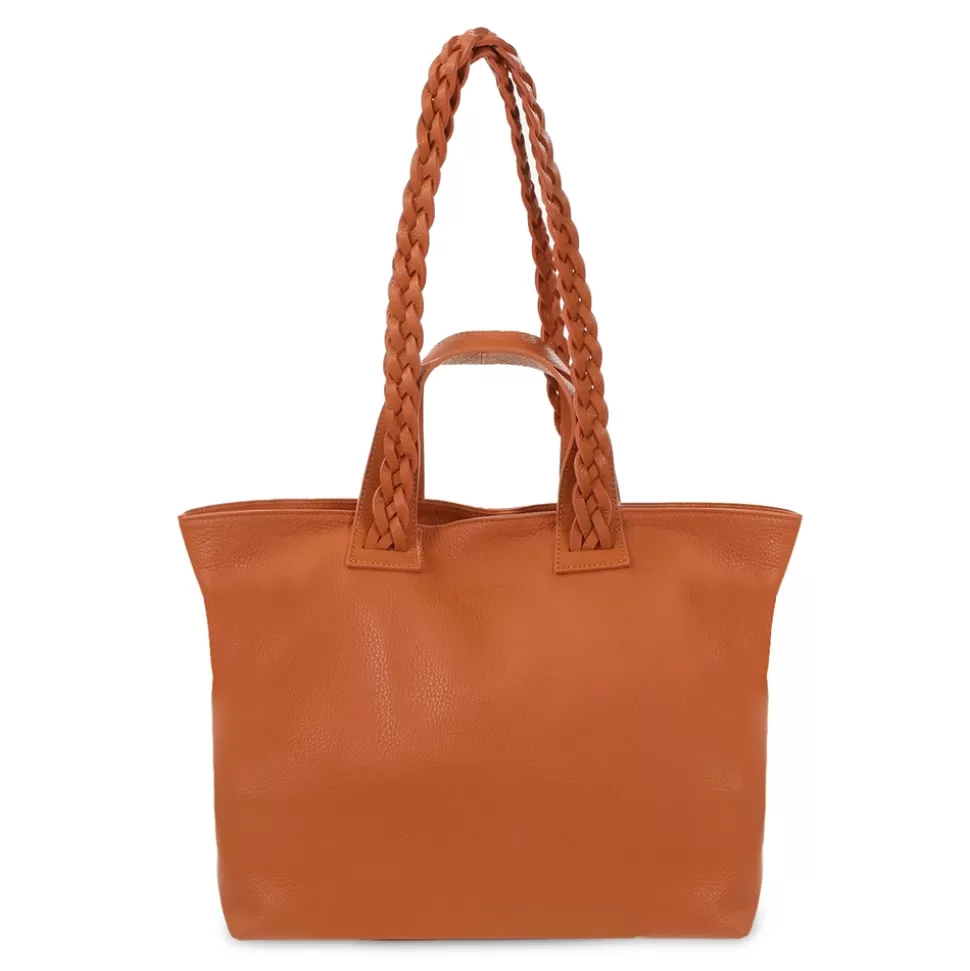 Women Folli Follie Shoulder^Metropolitan Fab Big Leather Tote Bag