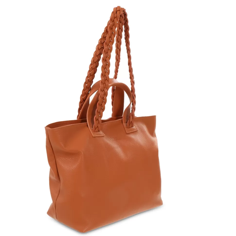 Women Folli Follie Shoulder^Metropolitan Fab Big Leather Tote Bag