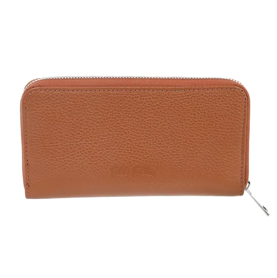 Women Folli Follie Wallets^Mini Discoveries Large Beige Leather Wallet