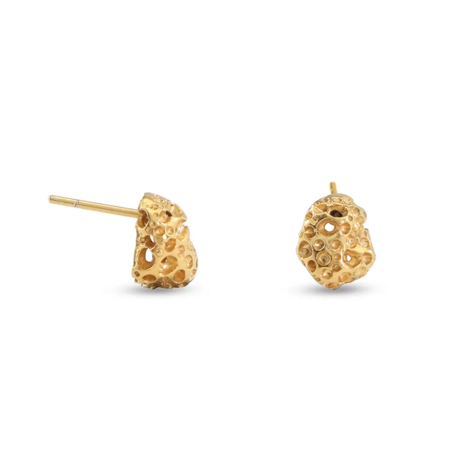 Women Folli Follie Earrings^Oh Honey Gold Plated Earrings Honeycomb