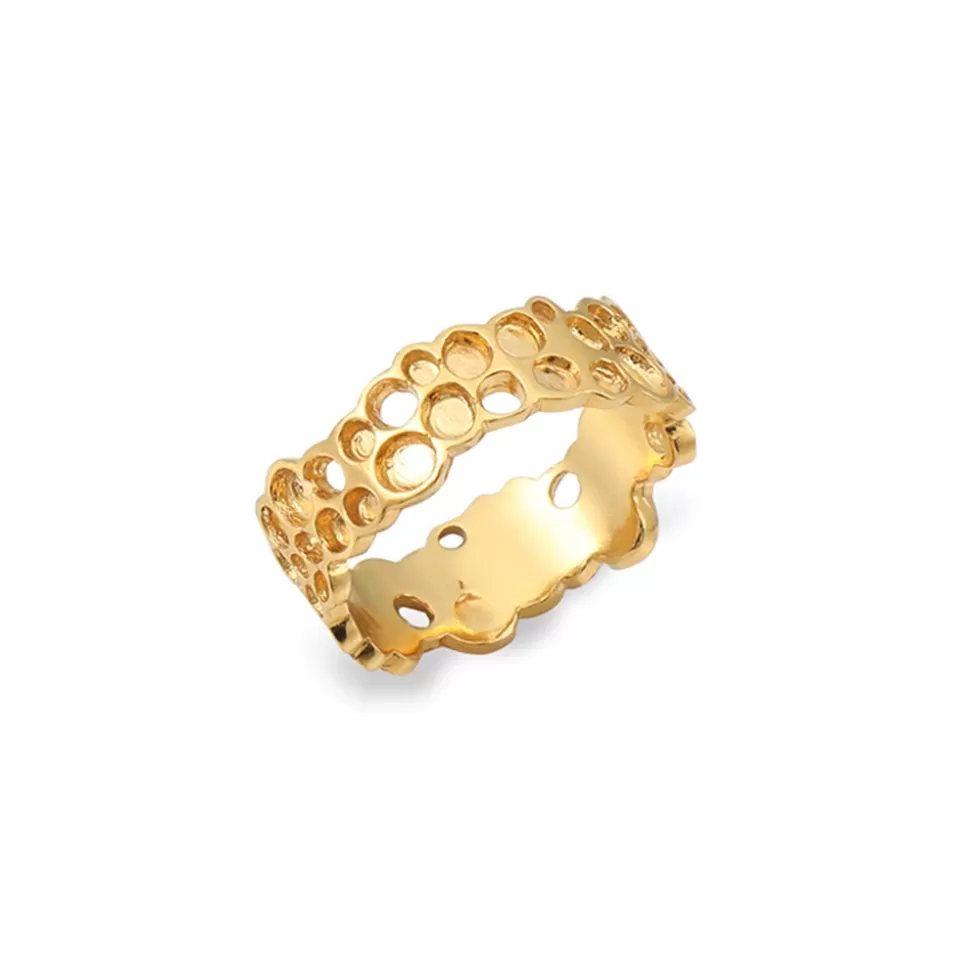 Women Folli Follie Rings^Oh Honey Gold Plated Ring