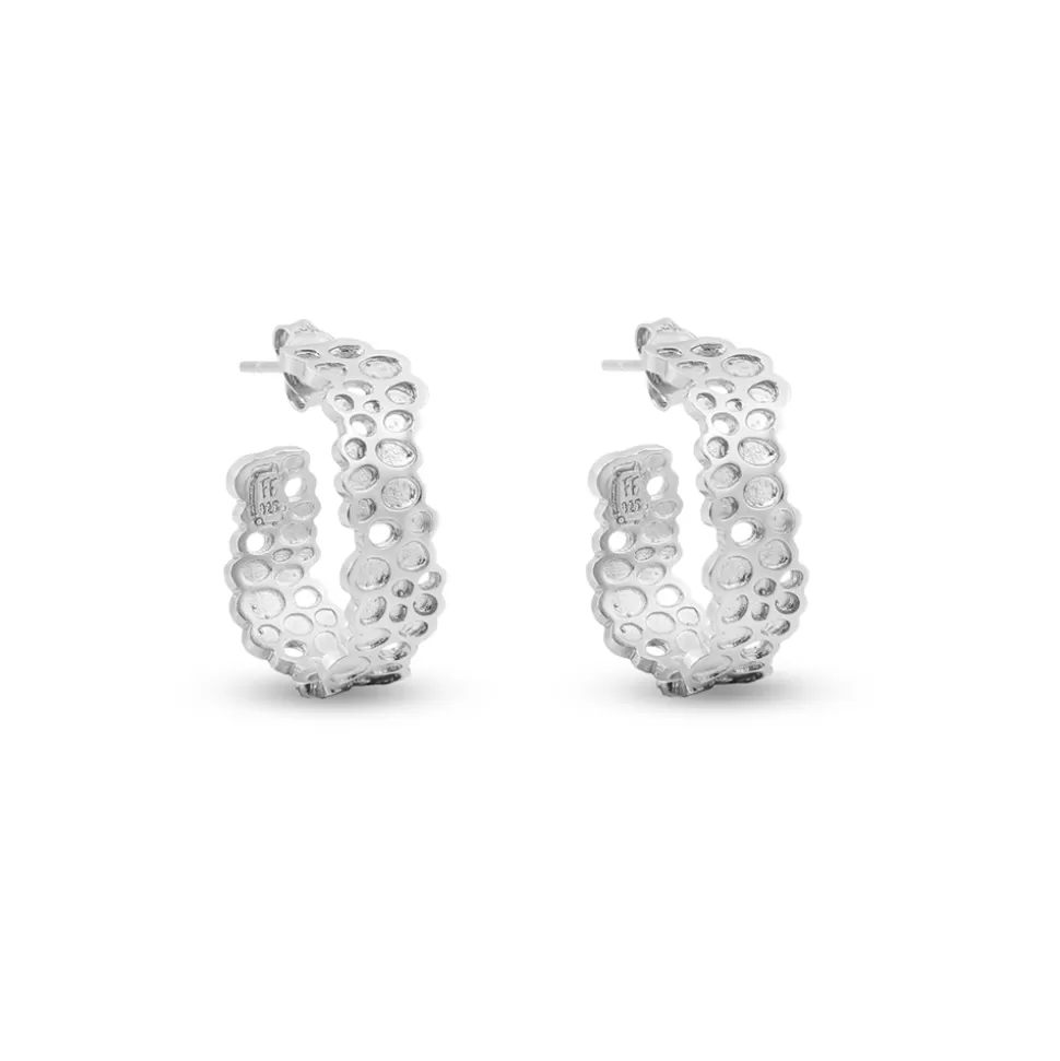 Women Folli Follie Earrings^Oh Honey Silver Oval Hoops