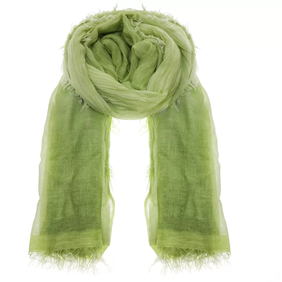 Women Folli Follie Scarves^Olive Green Bamboo Scarf