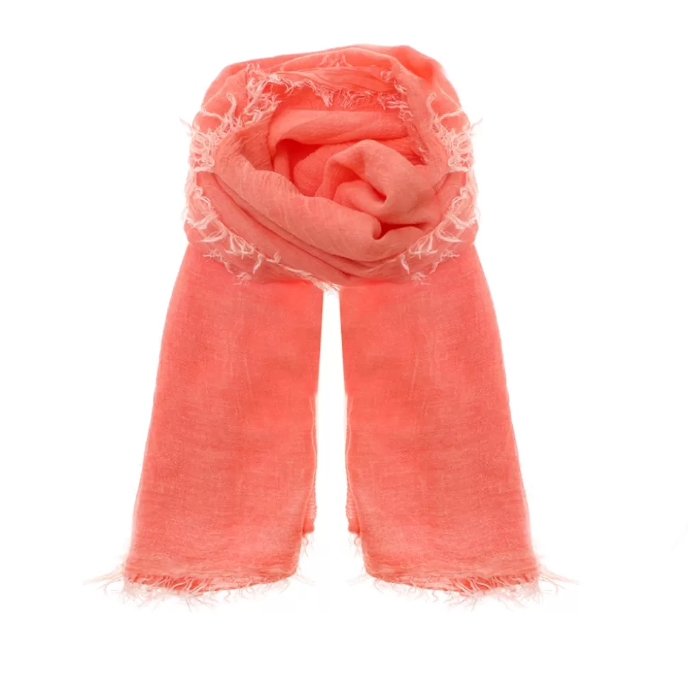 Women Folli Follie Scarves^Orange Bamboo Scarf