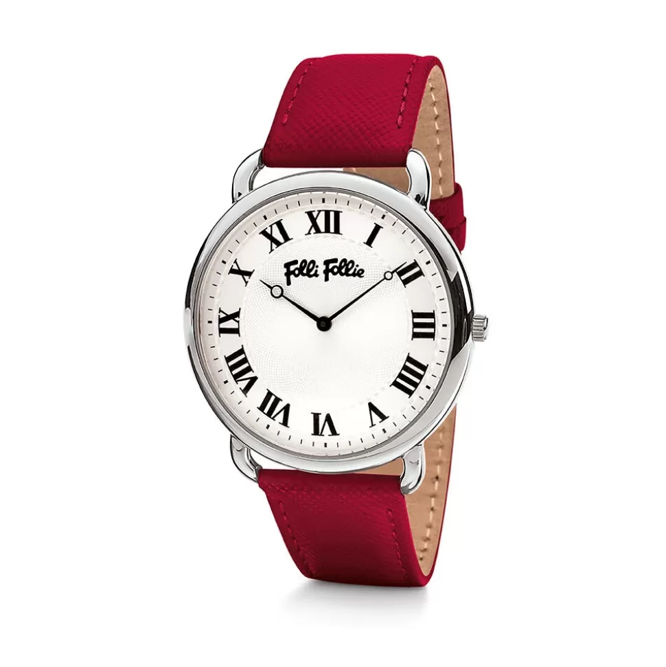 Women Folli Follie Leather Strap^Perfect Match Watch