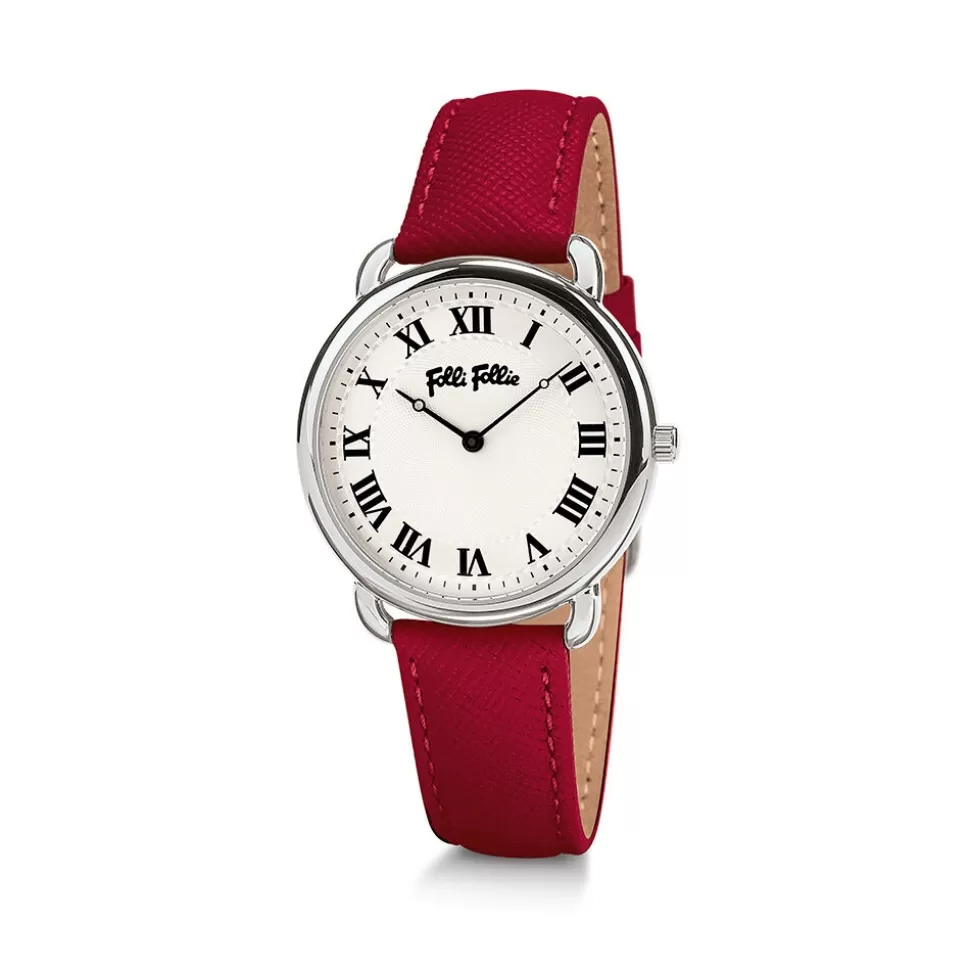 Women Folli Follie Leather Strap^Perfect Match Watch