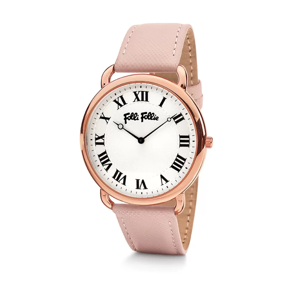 Women Folli Follie Leather Strap^Perfect Match Watch