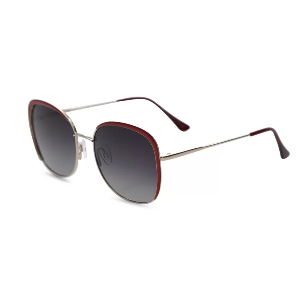 Women Folli Follie Sunglasses^Rectangular Red Metal Sunglasses