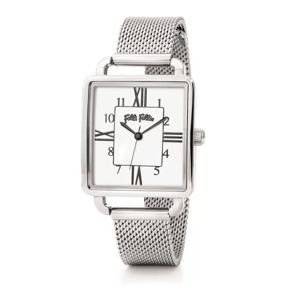 Women Folli Follie Bracelet^Retro Time Small Case Bracelet Watch