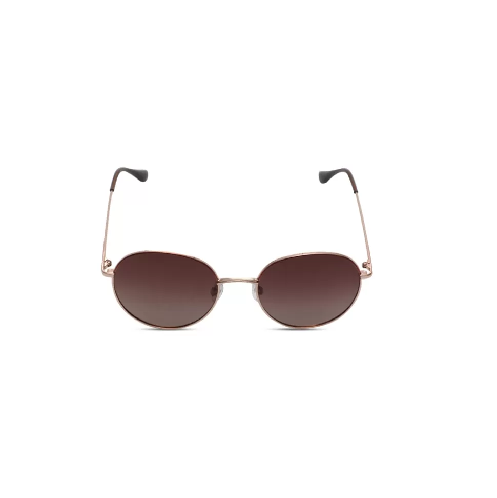 Women Folli Follie Sunglasses^Round Brown Metal Sunglasses