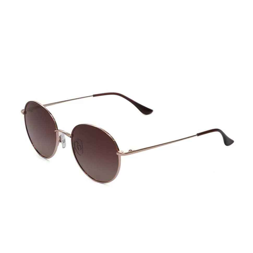 Women Folli Follie Sunglasses^Round Brown Metal Sunglasses