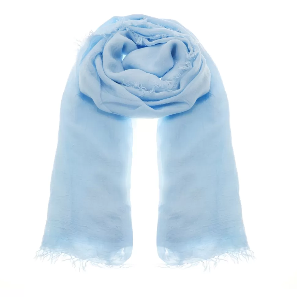 Women Folli Follie Scarves^Sky Blue Bamboo Scarf