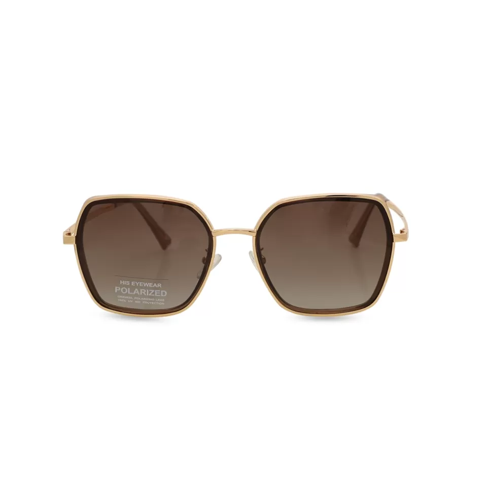 Women Folli Follie Sunglasses^Square Gold Metal Sunglasses