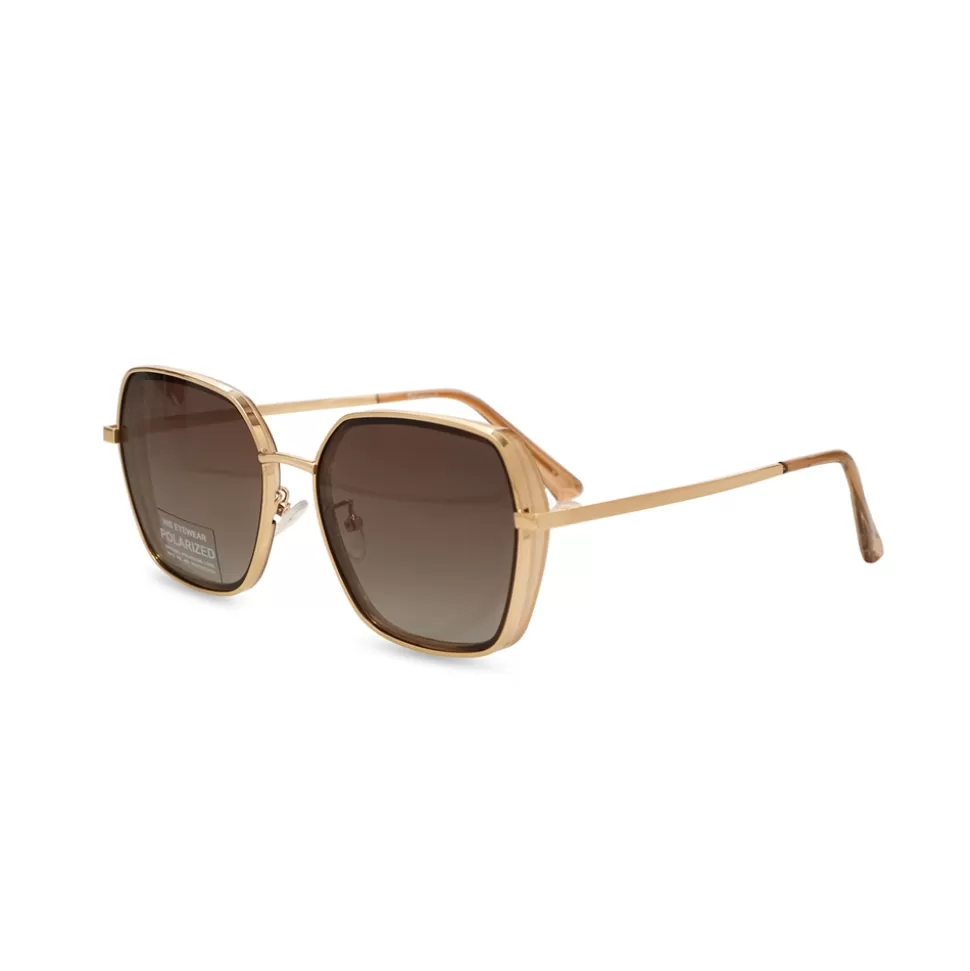 Women Folli Follie Sunglasses^Square Gold Metal Sunglasses