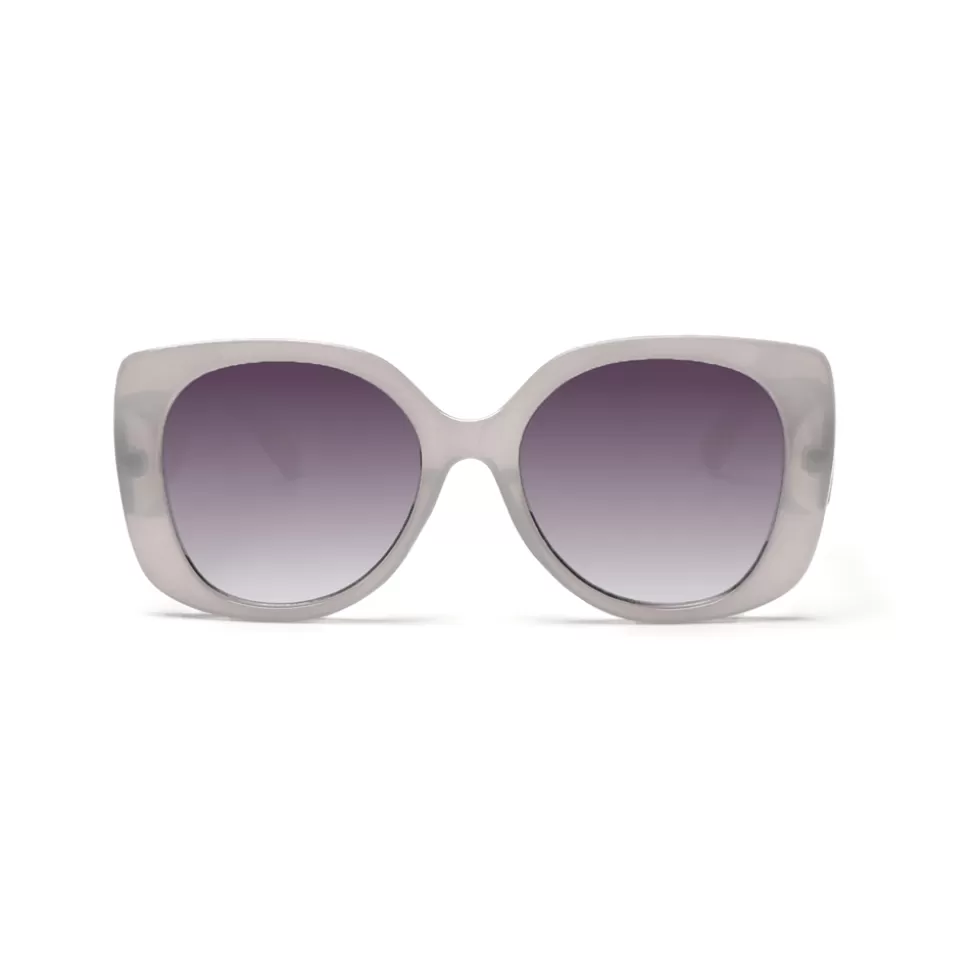 Women Folli Follie Sunglasses^Sunglasses Large Rounded Cat-Eye In Gray Color