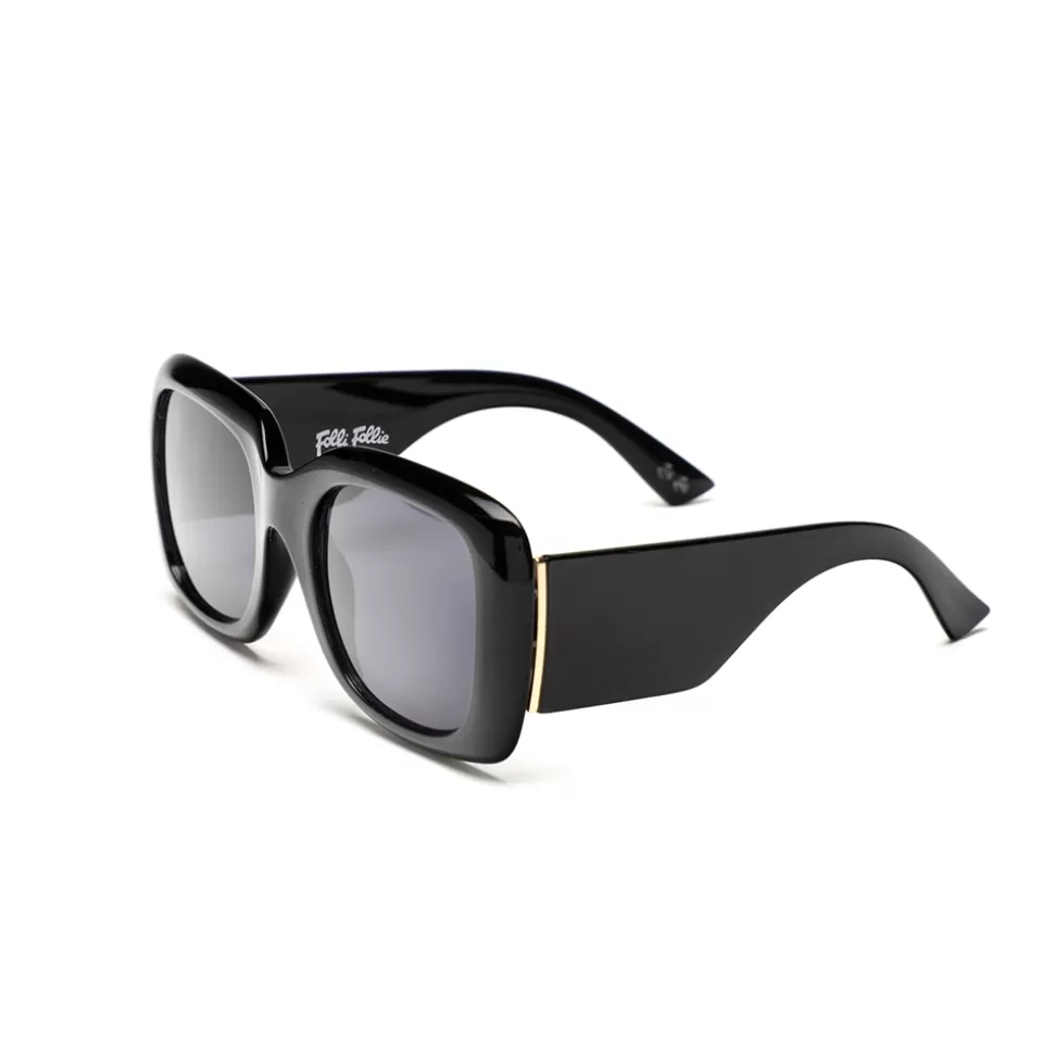 Women Folli Follie Sunglasses^Sunglasses Medium Square Mask In Black Color
