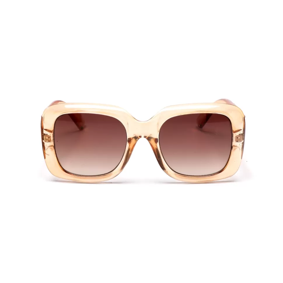 Women Folli Follie Sunglasses^Sunglasses Medium Square Mask In Transparent Brown Color