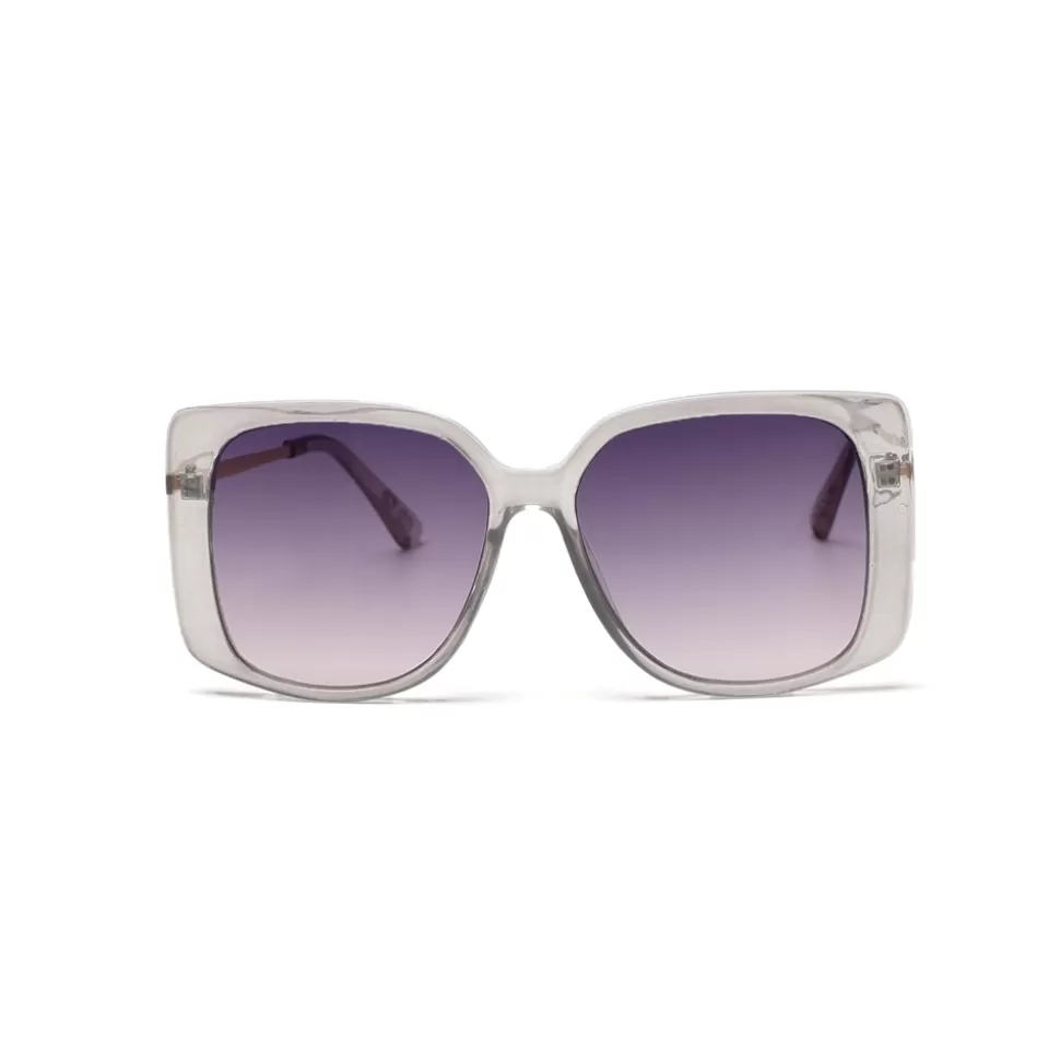 Women Folli Follie Sunglasses^Sunglasses Oversize Square Mask In Transparent Gray Color