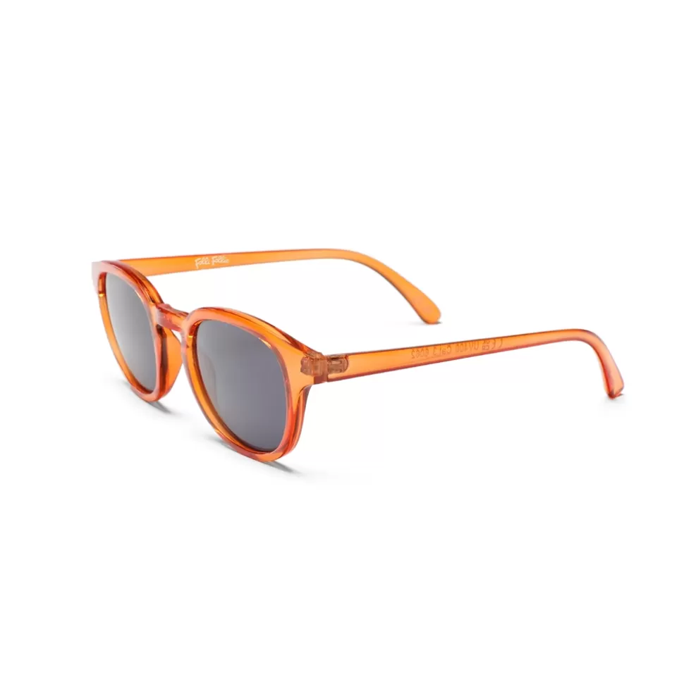 Women Folli Follie Sunglasses^Sunglasses Rounded Mask In Transparent Orange Color