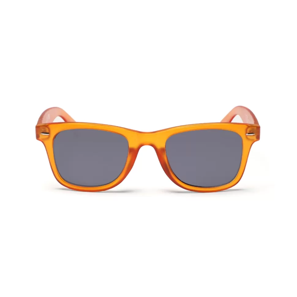 Women Folli Follie Sunglasses^Sunglasses Squared Mask With Metallic Details In Matte Orange Color