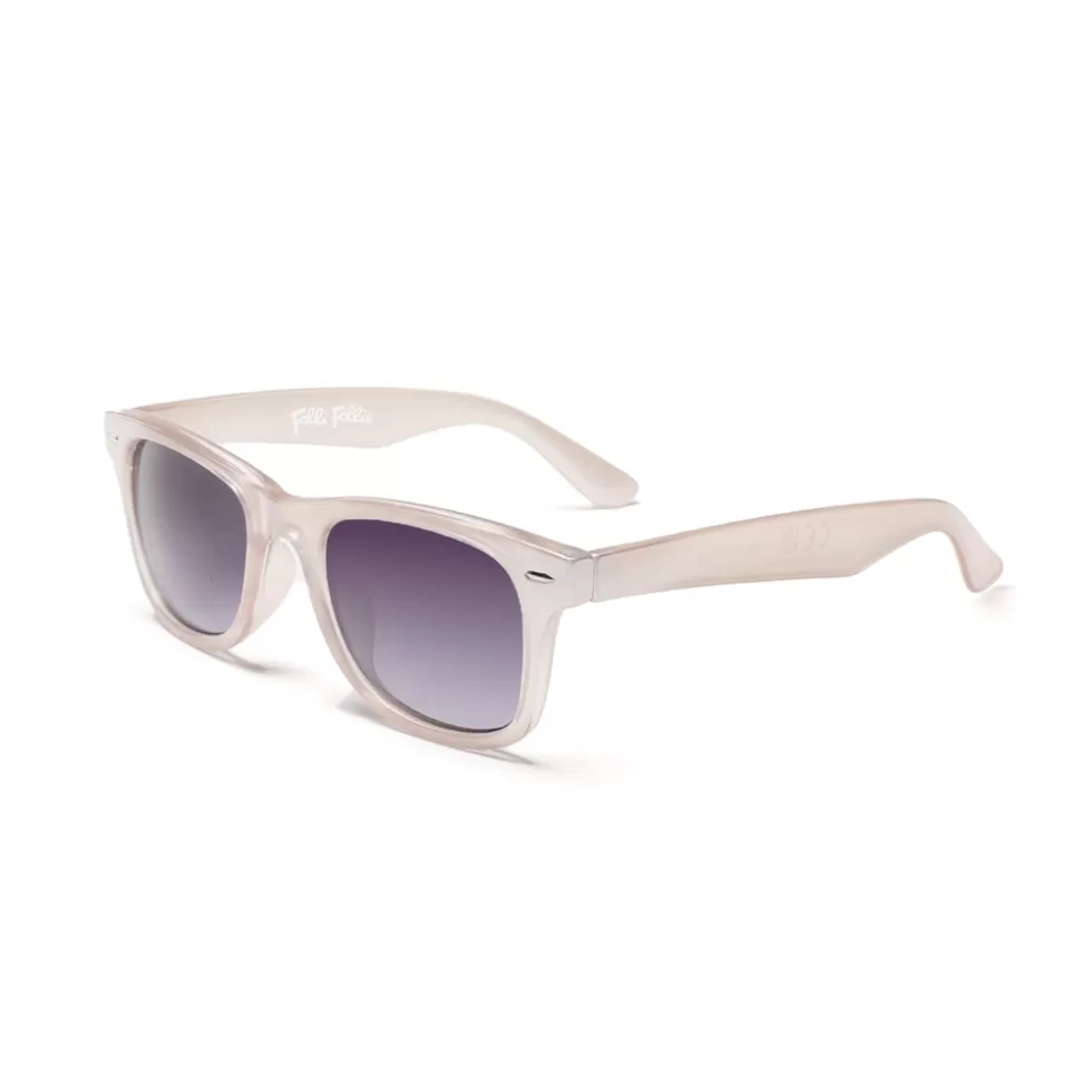 Women Folli Follie Sunglasses^Sunglasses Squared Mask With Metallic Details In Pearl White Color