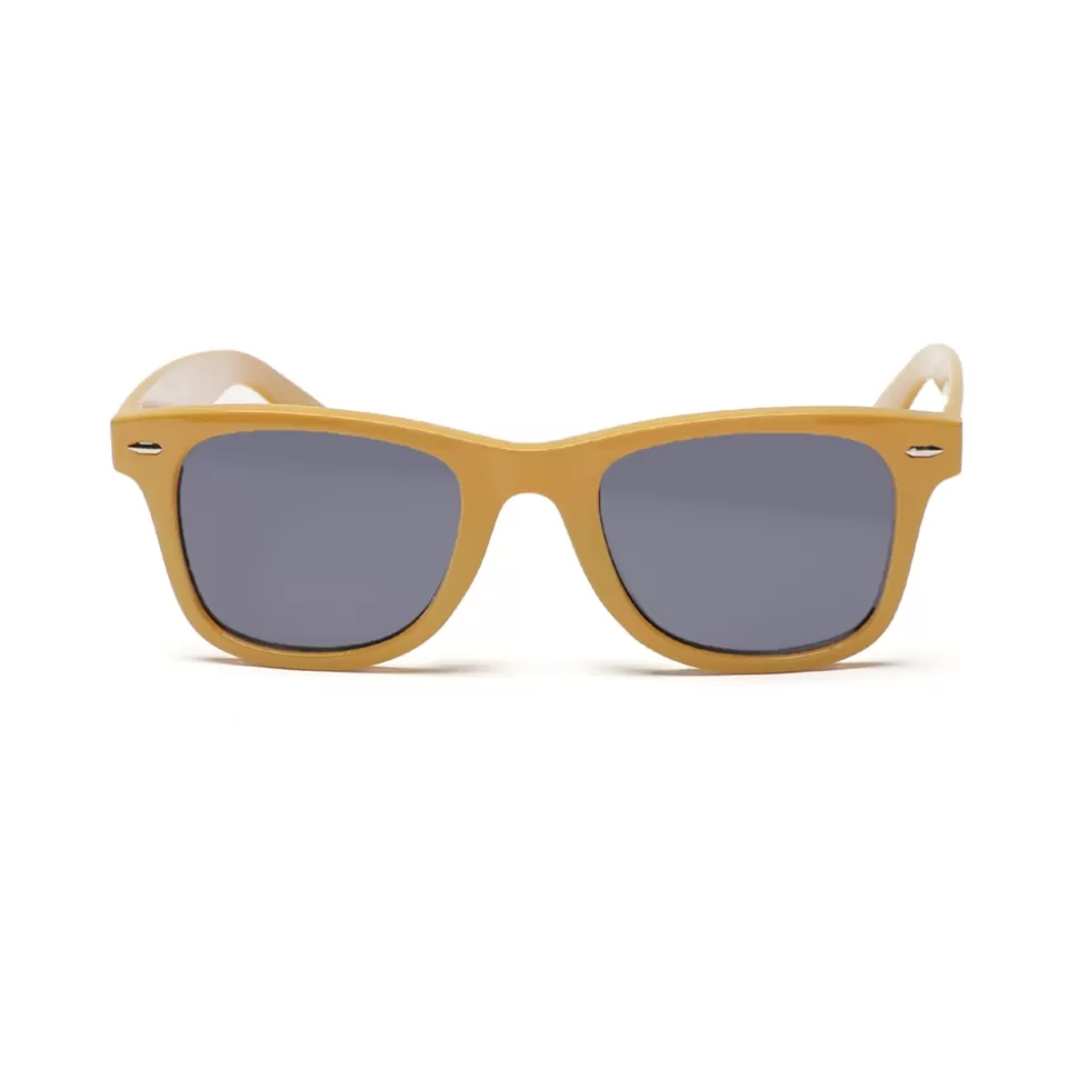 Women Folli Follie Sunglasses^Sunglasses Squared Mask With Metallic Details In Yellow Color