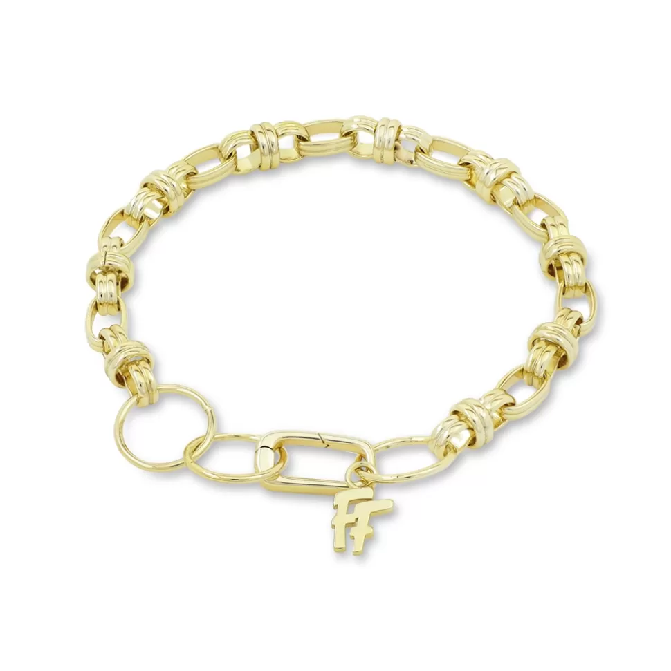 Women Folli Follie Bracelets^The Chain Addiction Gold Plated Chain Bracelet With Links