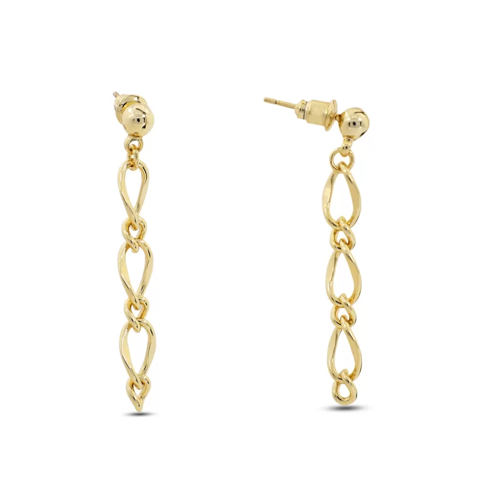 Women Folli Follie Earrings^The Chain Addiction Gold Plated Chain Earrings