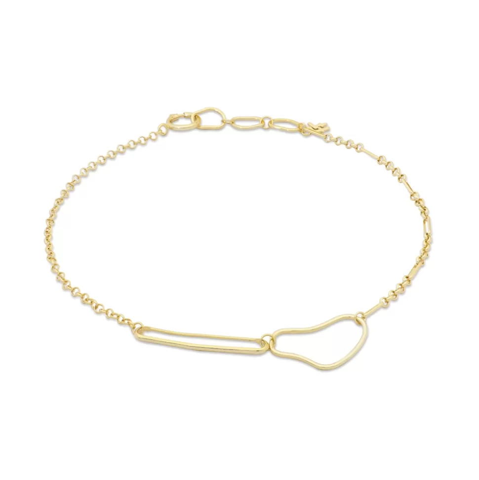 Women Folli Follie Necklaces^The Chain Addiction Gold Plated Chain Necklace With Irregular Links