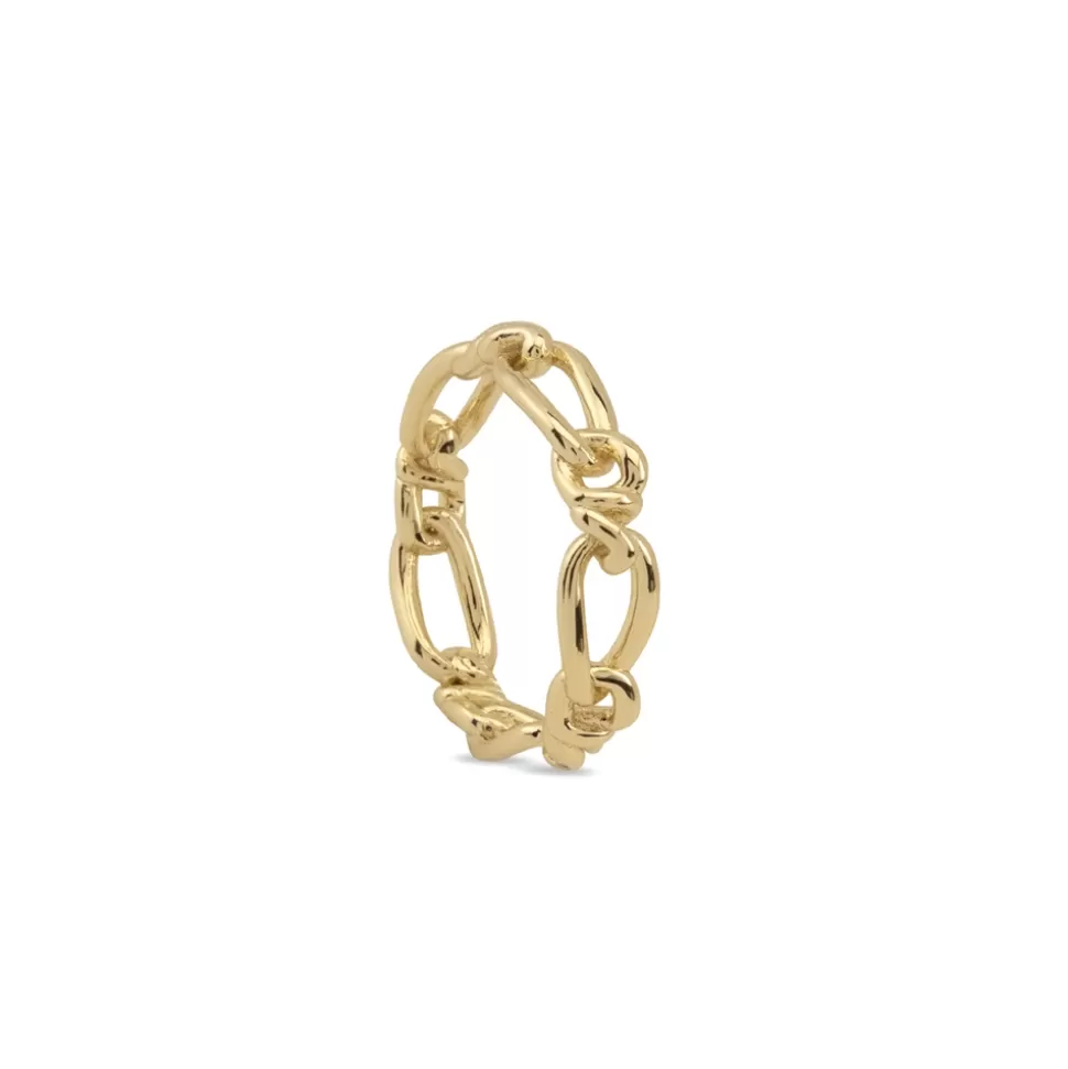 Women Folli Follie Rings^The Chain Addiction Gold Plated Ring