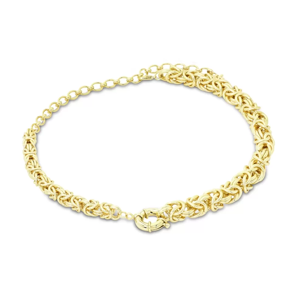 Women Folli Follie Bracelets^The Chain Addiction Gold Plated Thick Chain Necklace/Bracelet With Double Clasp