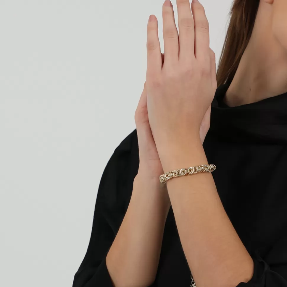 Women Folli Follie Bracelets^The Chain Addiction Gold Plated Thick Chain Necklace/Bracelet With Double Clasp