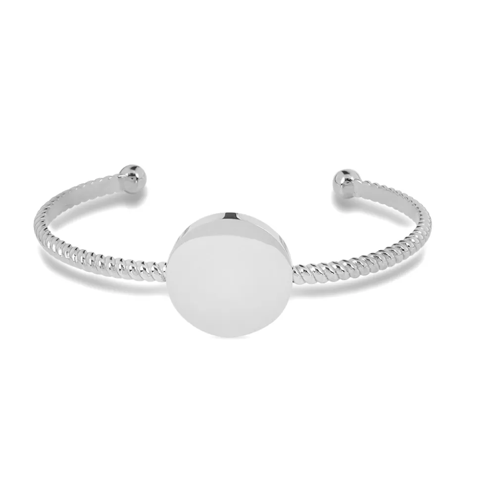 Women Folli Follie Bracelets^The Simple Reflection Bangle With Discus Motif