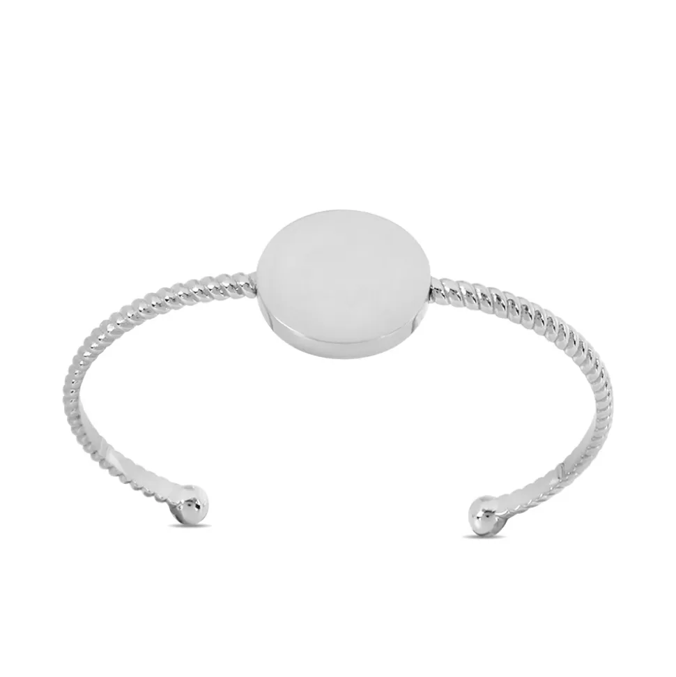 Women Folli Follie Bracelets^The Simple Reflection Bangle With Discus Motif