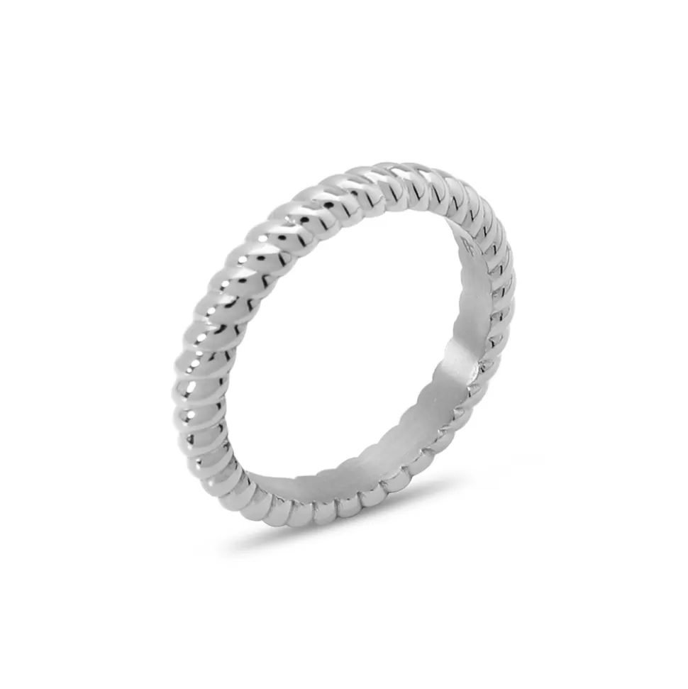 Women Folli Follie Rings^The Simple Reflection Silvery Thin Ring