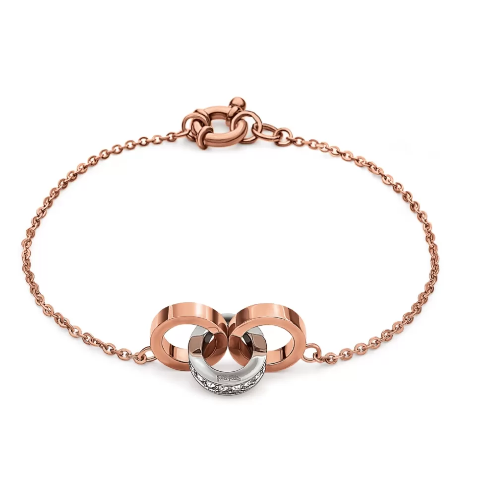 Women Folli Follie Bracelets^Touch Rose Gold Plated Bracelet