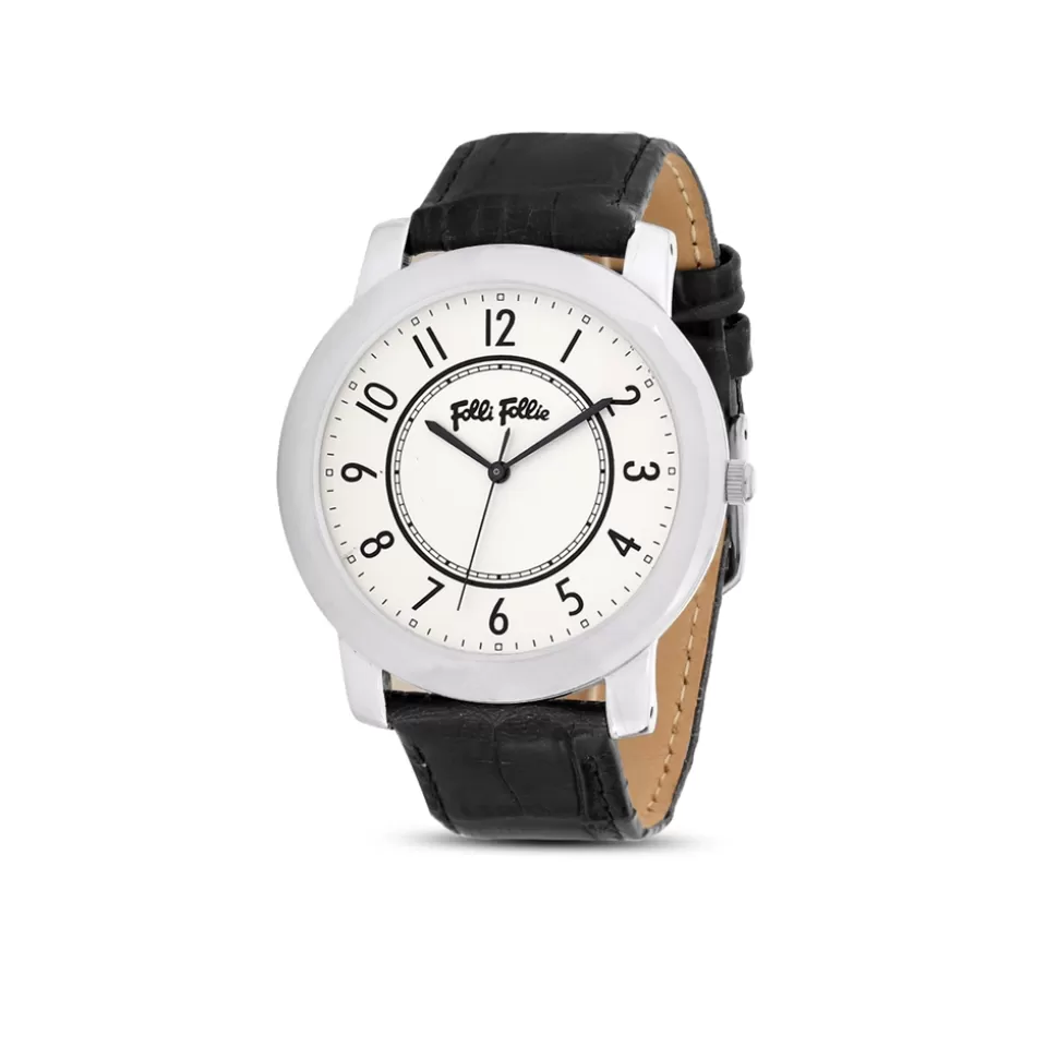 Women Folli Follie Leather Strap^Vibrant Memoriesleather Strap Watch